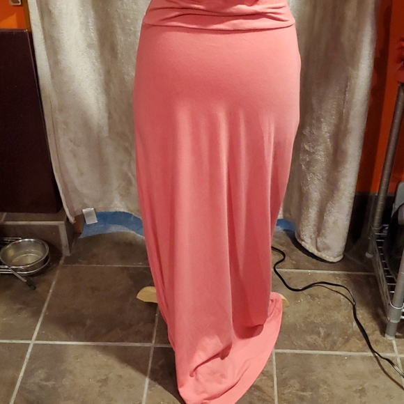 Lily Star Pink Long Maxi Skirt Small Good Cond - Picture 4 of 7